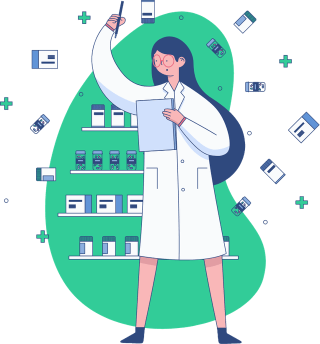 Pharmacist illustration